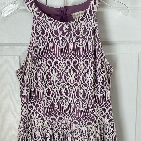 Altar'd State Womens Lace‎ Embroidered Dress Purple Size M Classic Summer - Picture 2 of 7